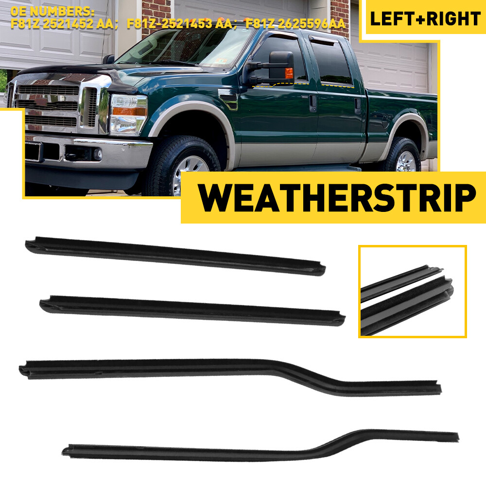 Weatherstrip Window Sweep Belt Trim Seal for Ford F-250 Super Duty Truck EPU