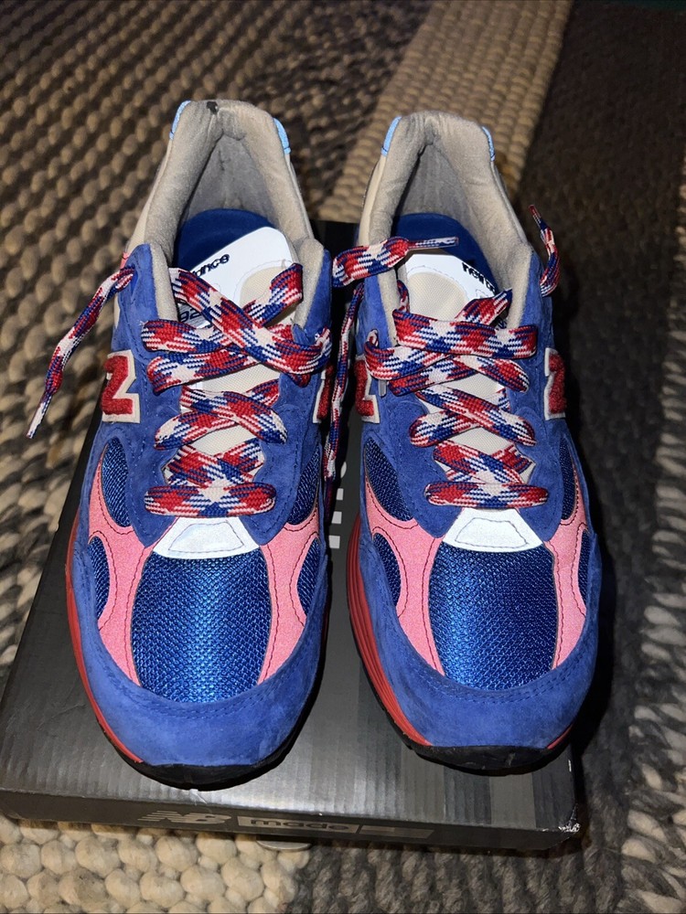 New Balance 992 Made In USA Red White Blue Olympic M992CC Mens Sz 10 WORN TWICE