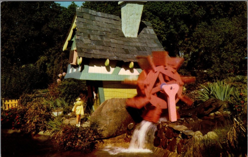 Vintage THE MERRY MILLER Children's Fairyland Oakland CA Postcard