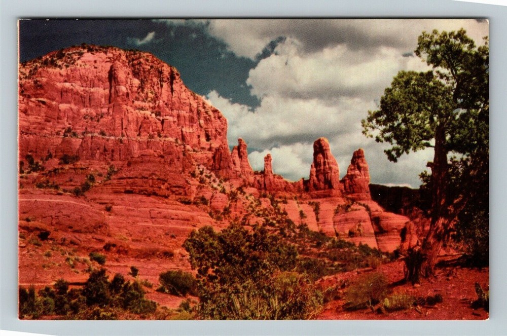 Flagstaff AZ-Arizona, Oak Creek Canyon, Vintage Postcard