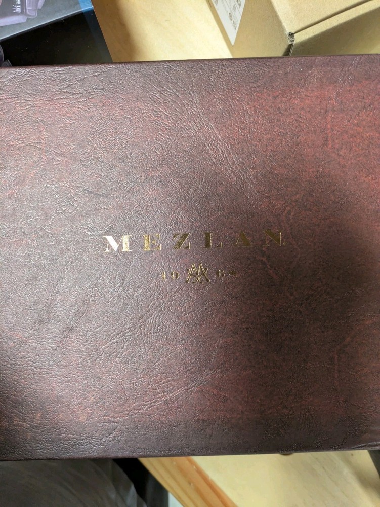 Mezlan men's loafers in a cognac color, size 7.5M.