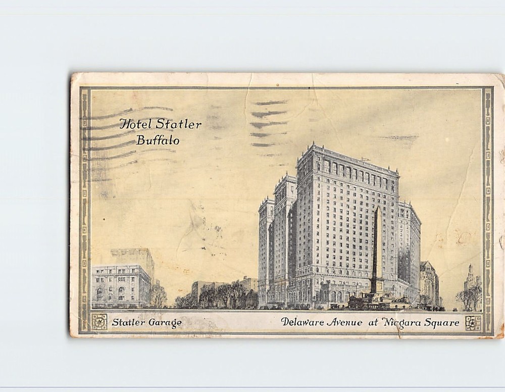Postcard Hotel Statler Buffalo New York USA