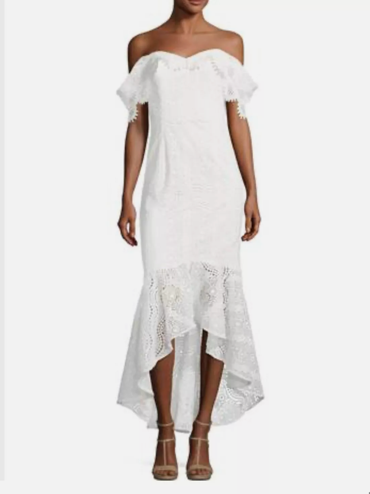 Shoshanna Midnight Vanowen Dress White Size 4