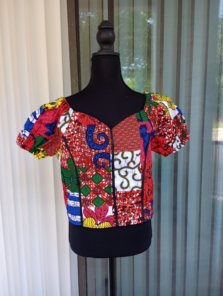African Ankara Top Size 10