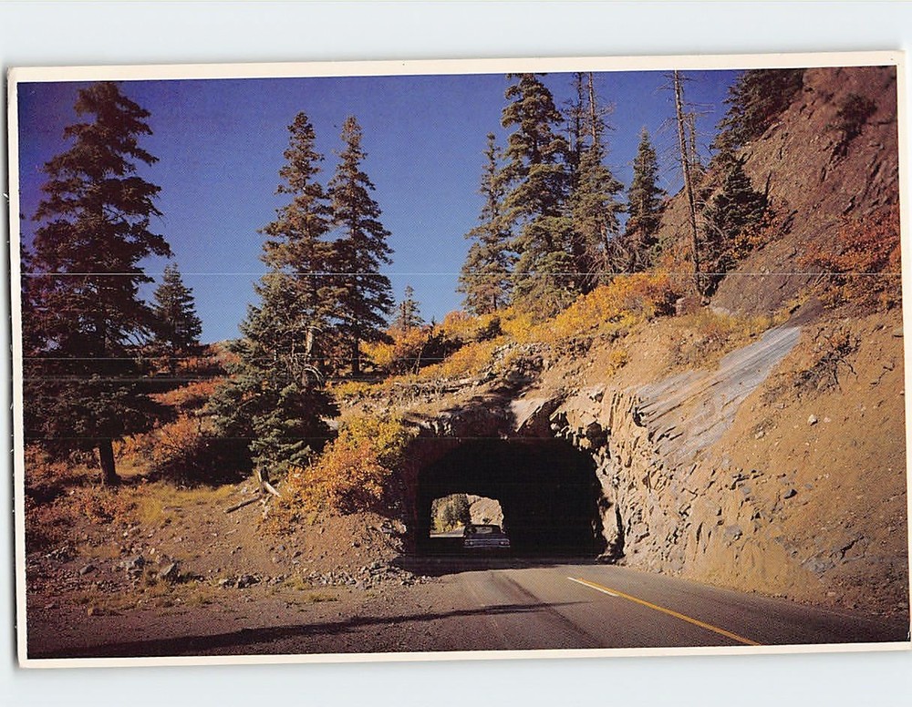 Postcard Mountain Tunnel near Ouray Colorado USA