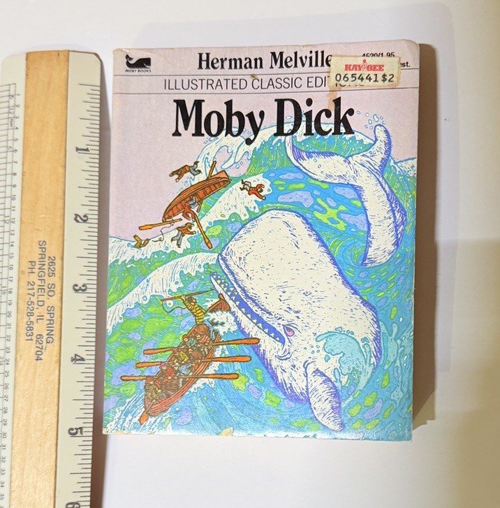 Vintage Herman Melville Moby Dick Vintage Illustrated Classics Edition 1979