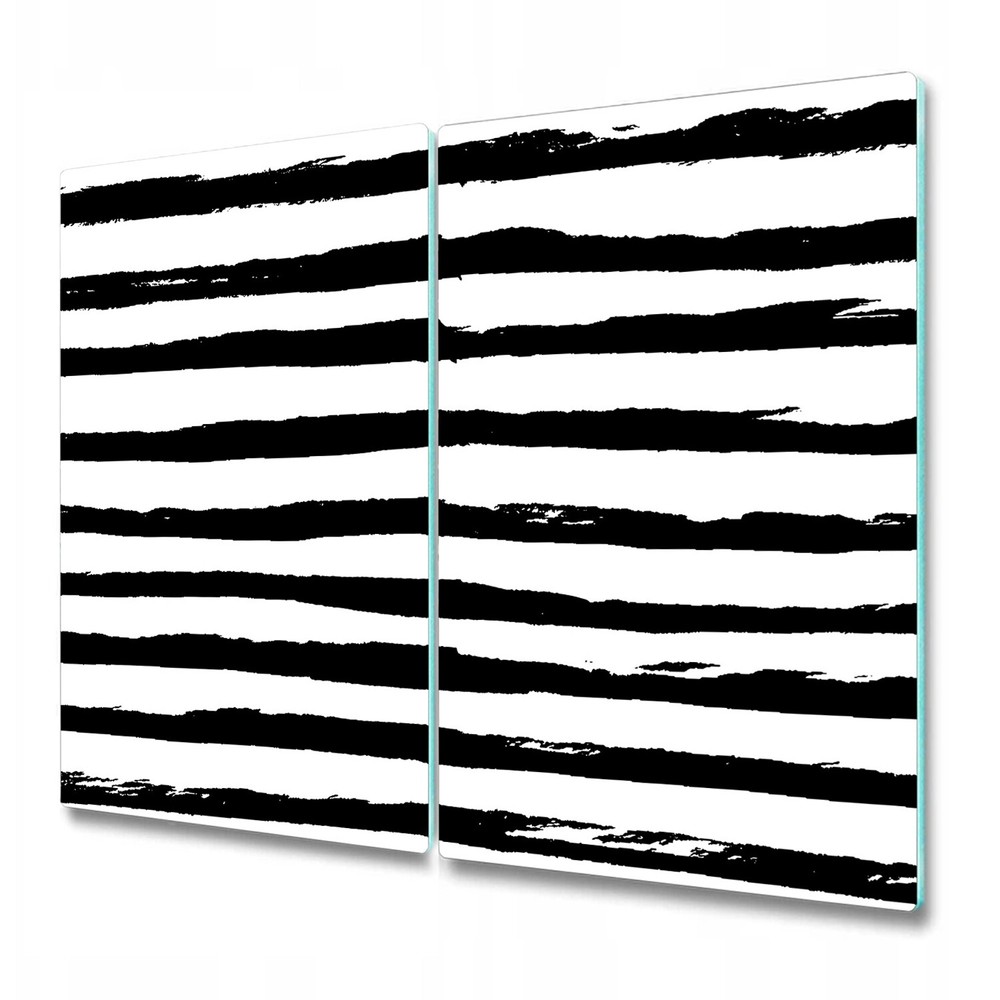 Glass Kitchen Chopping Board Worktop Saver Zebra Ink Simple Geometric 2x30x52