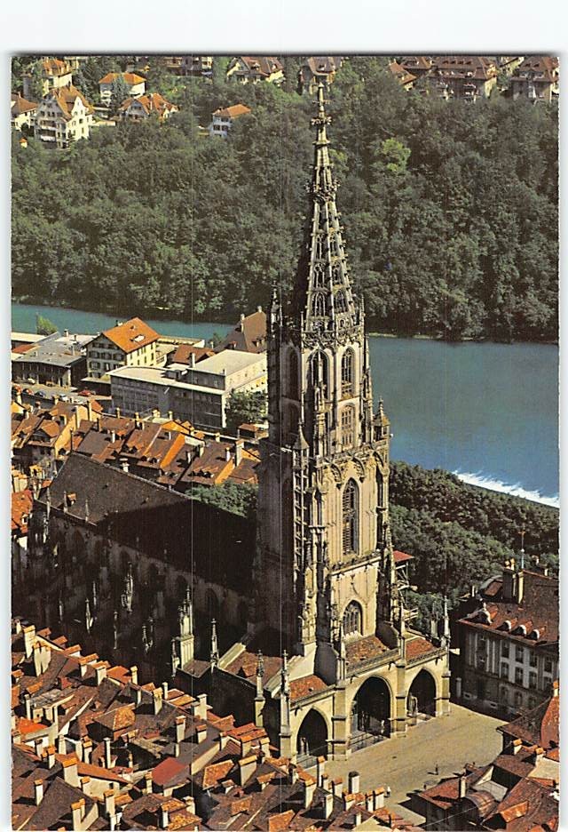 Postcard  Cathedral Berne Switzerland