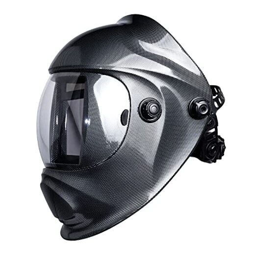 Large Viewing True Color Solar Powered Auto Darkening Welding Helmet, Warriors