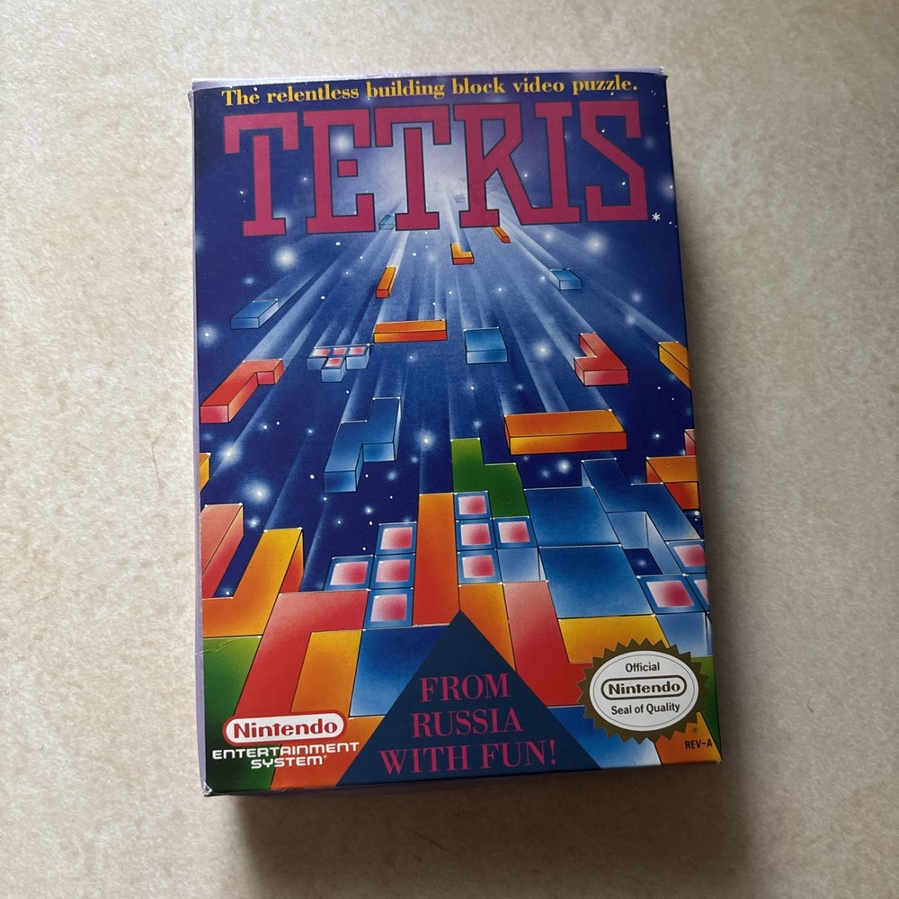 NES Tetris Nintendo Entertainment System Box Only