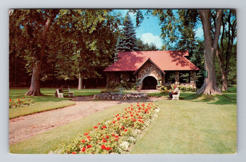Nashua NH-New Hampshire, Greeley Park, Antique Vintage Souvenir Postcard