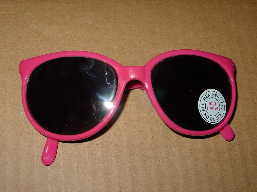 1980s Retro New Wave Vintage Sunglasses Plastic Frame Summer Groove Style B-2
