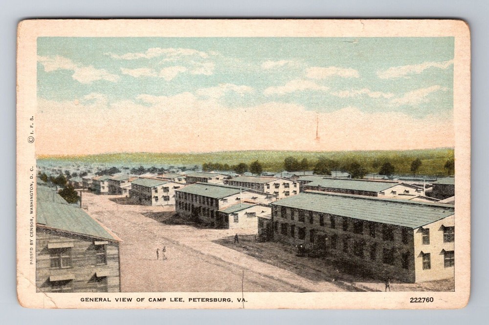 Petersburg VA-Virginia, General View of Camp Lee, Vintage Souvenir Postcard