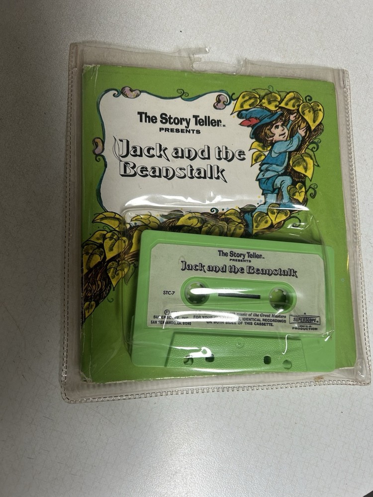 Vintage Jack And The Beanstalk Cassette And Book