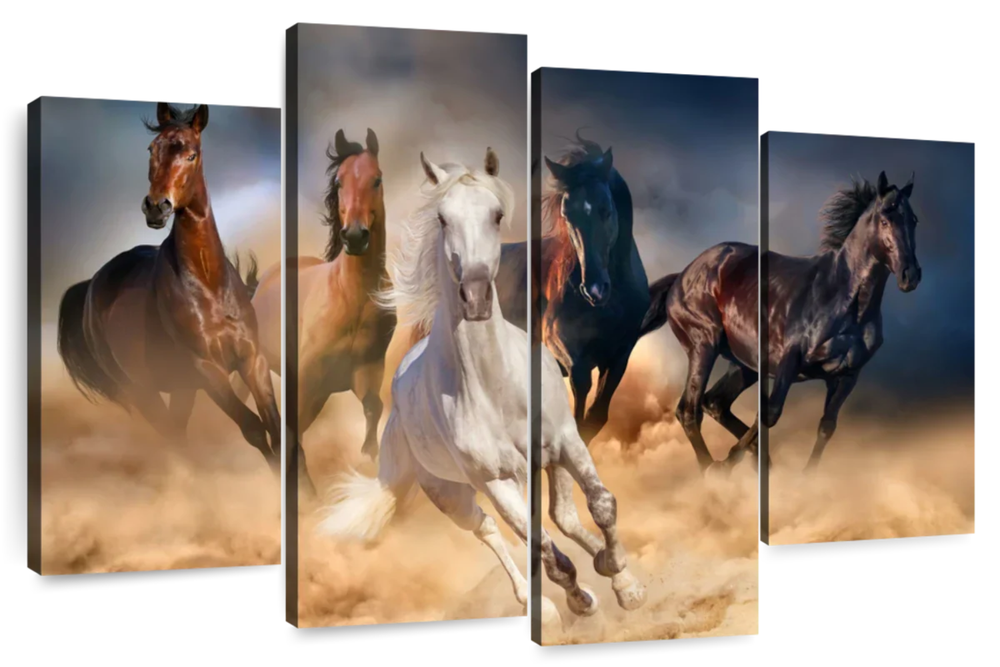Running Herd Of Horses Wall Art