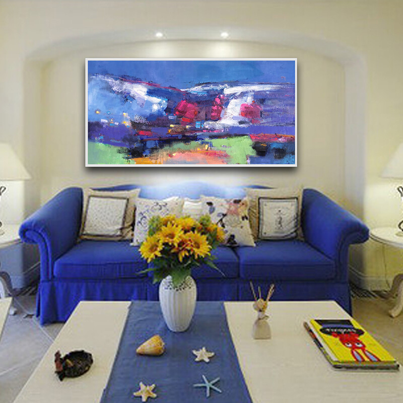 Abstract Painting Sky Painting Abstract Painting Large Wall Seascape Art wall