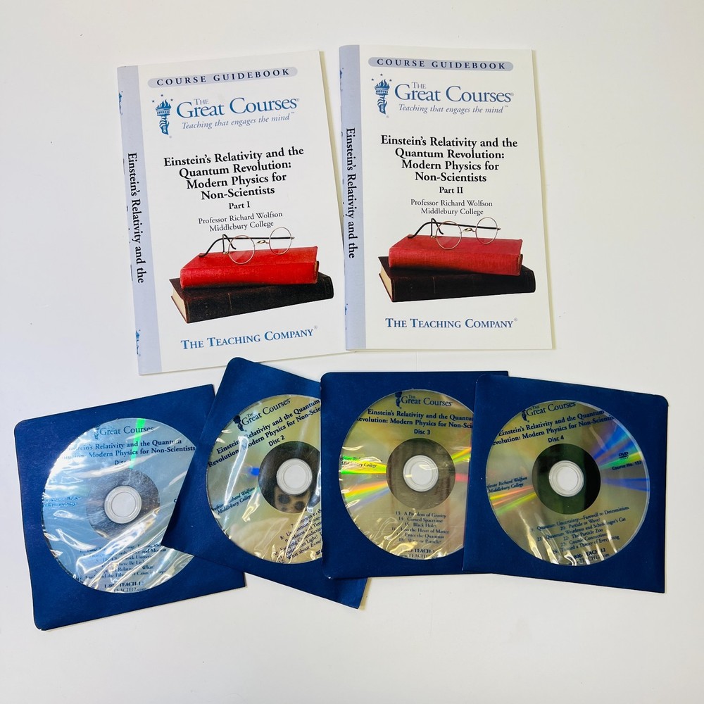Great Courses Einstein's Relativity and the Quantum Revolution, Pt 1&2 4-Discs
