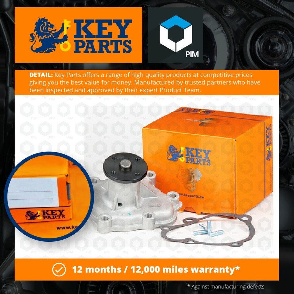 Water Pump fits OPEL CORSA B 1.7D 96 to 00 Coolant KeyParts 1334069 9711114682