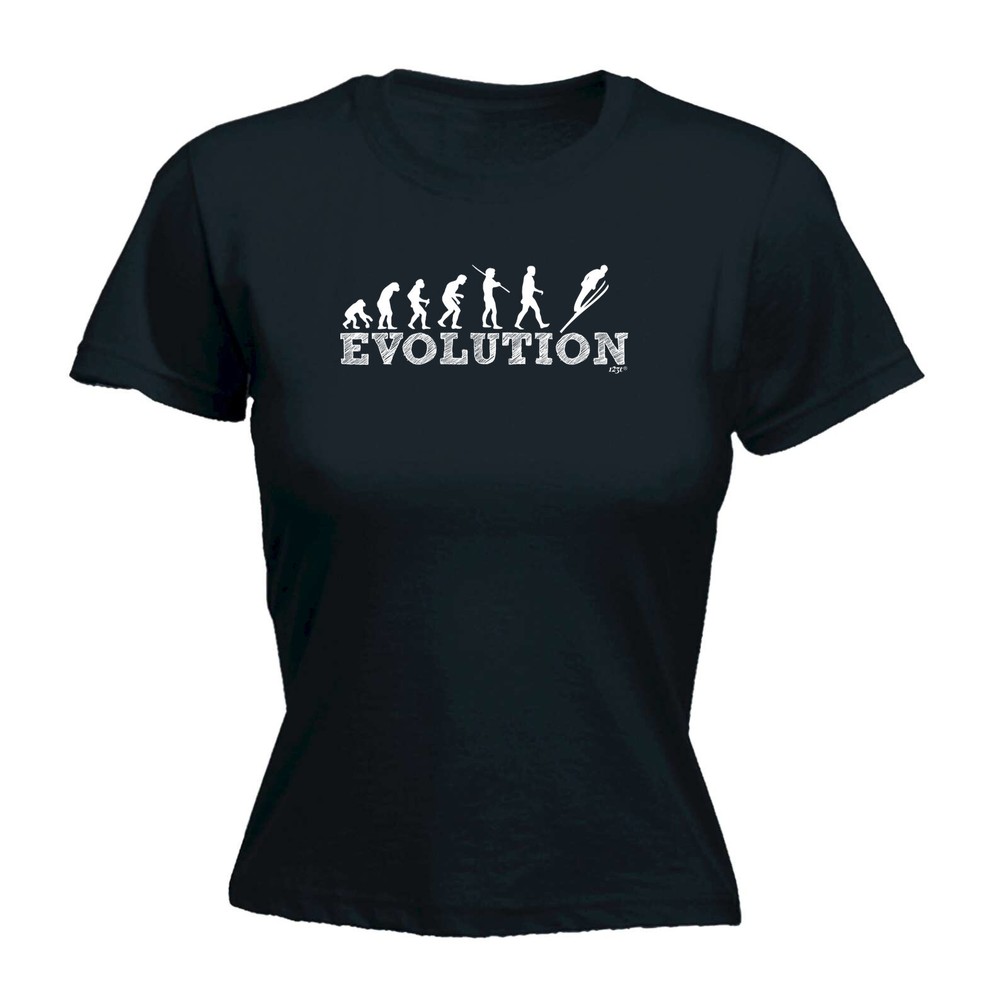 Evolution Sk Jumping - Womens T Shirt Funny T-Shirt Novelty gift tshirt