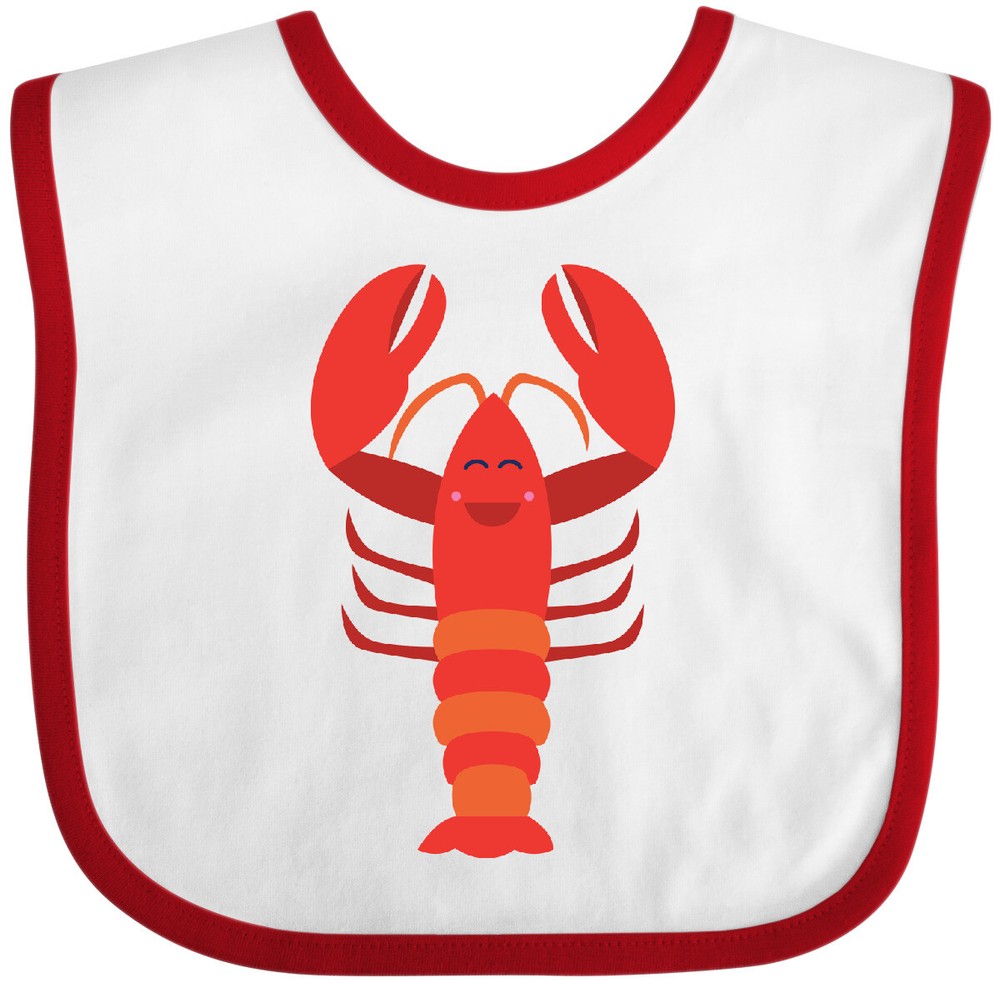 Inktastic Lobster Distressed Ocean Creature Baby Bib Sea Crustacean Cute Lover