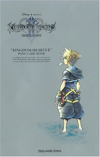 KINGDOM HEARTS II Postcard Book Art Illustration PS2 Game Japan ... book form JP