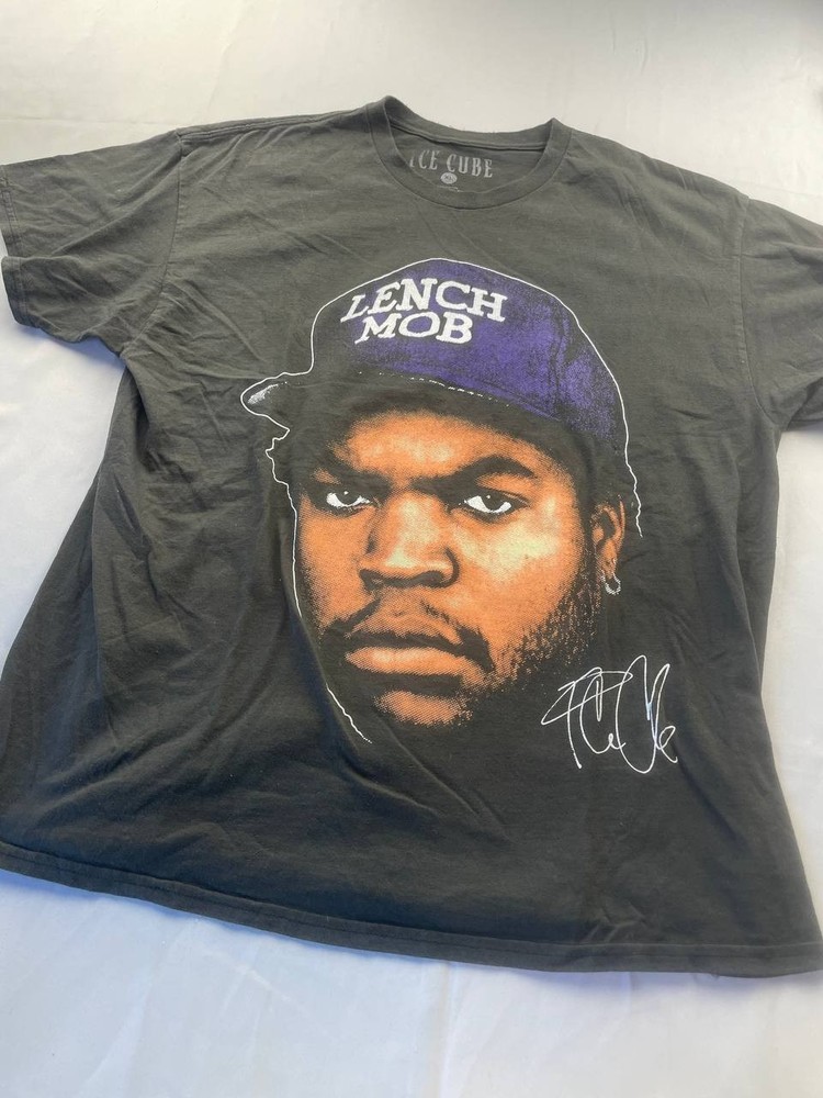Ice Cube “Lench Mob” Men’s Size XL Black T Shirt Black Short Sleeve Streetwear