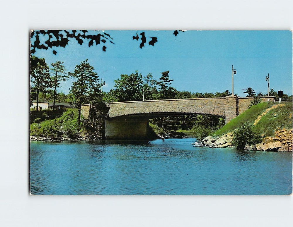 Postcard International Rift Span Thousand Islands International Bridge New York