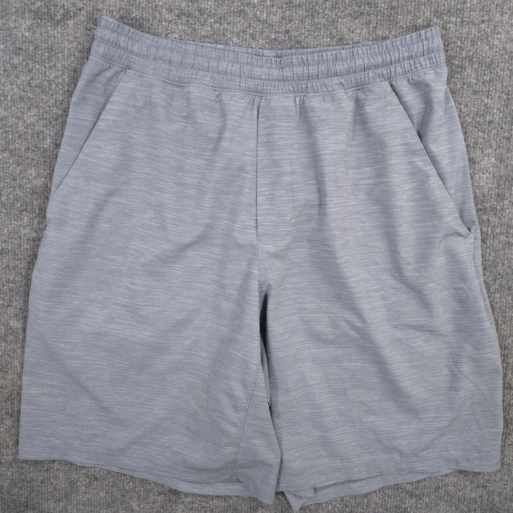 Lululemon Pace Breaker Shorts Mens Medium Blue Heather Performance Linerless 9