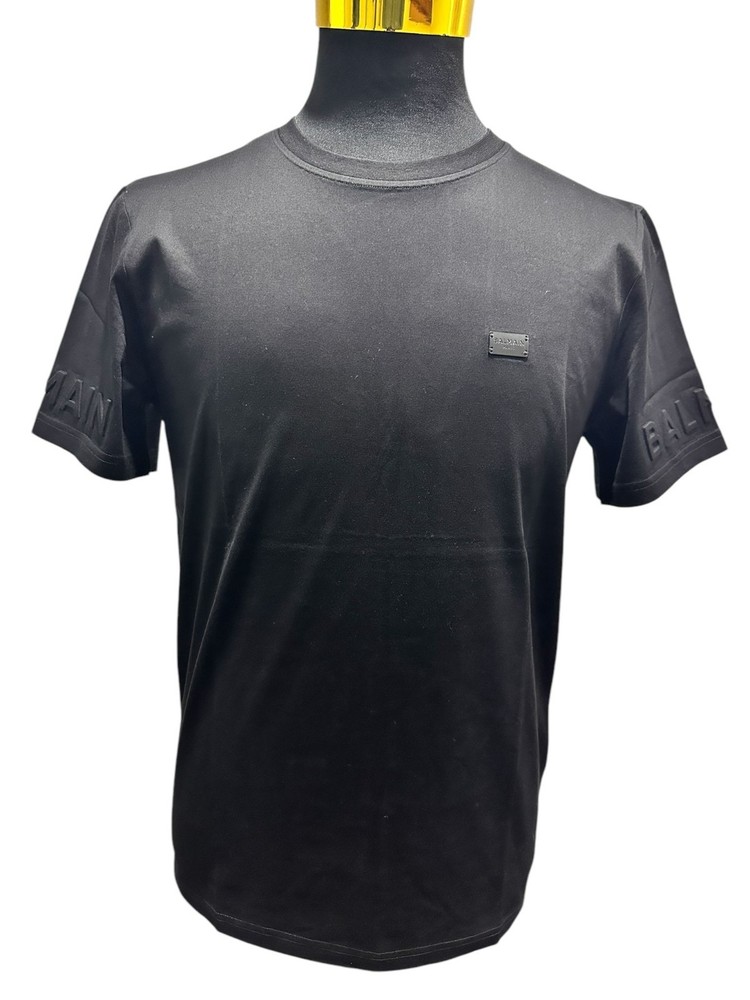 Balmain Black T Shirt Size M