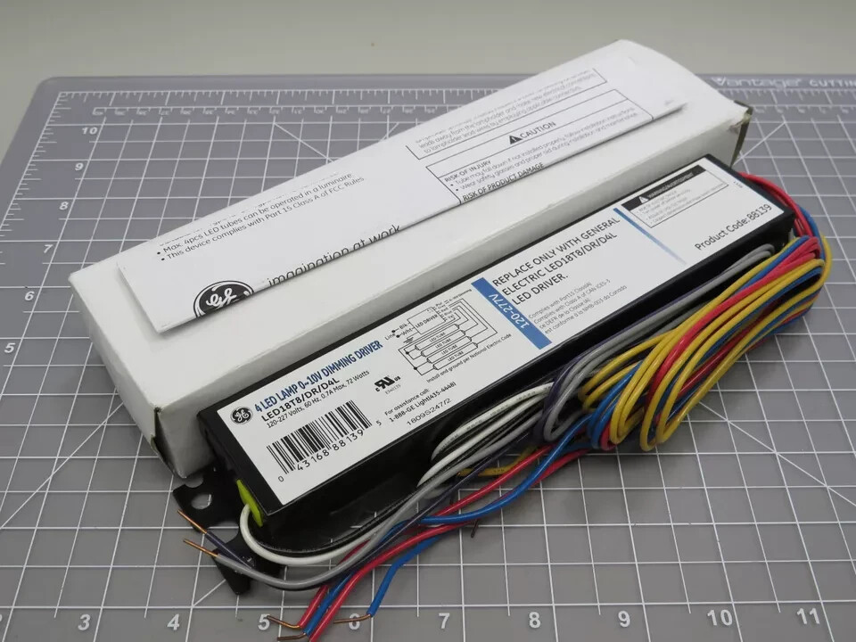 GE 88139 72W LED T8 Tube 4-Pack with 0-10V Dimming 120-277V T15744