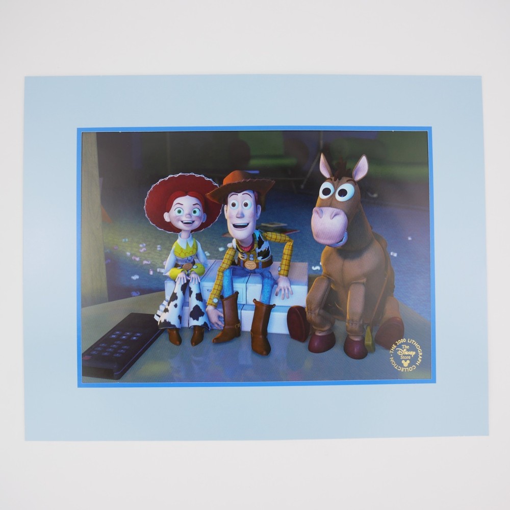 Disney Store Toy Story 2 Lithograph 2000 Exclusive Print Woody Jessie Bullseye