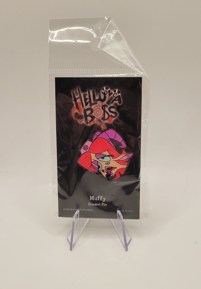 Helluva Boss Muffy Enamel Pin Vivziepop Sharkrobot