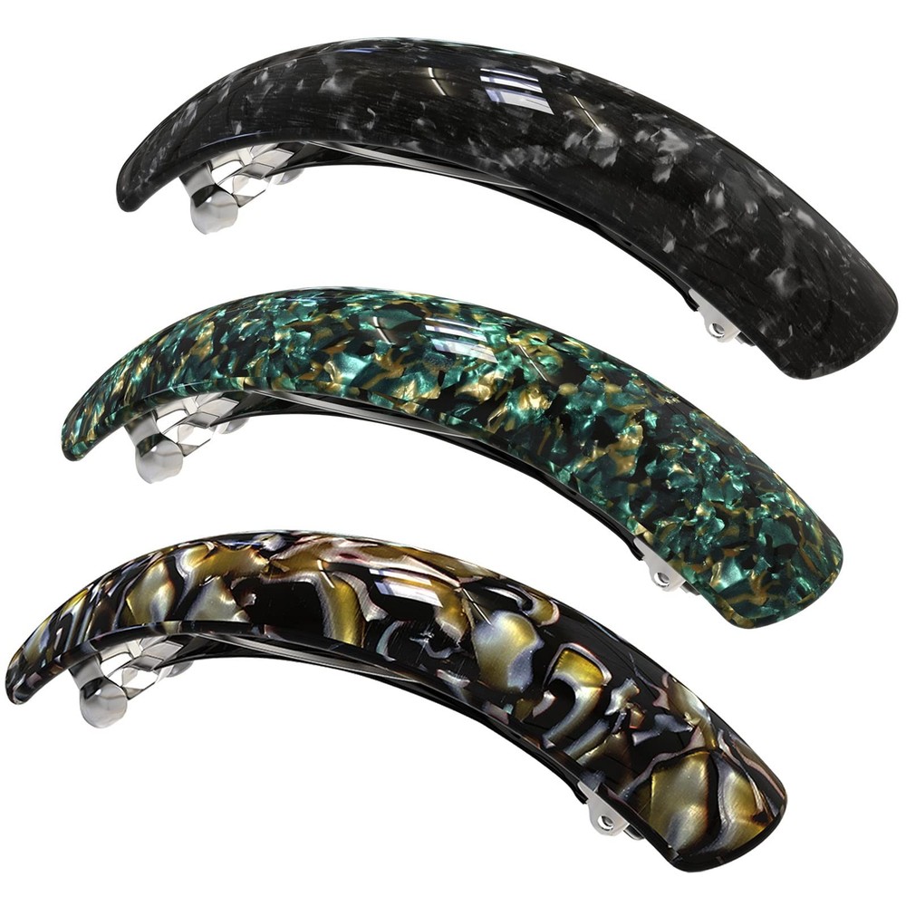 Large French Barrette Hair Clips for Women with Fine or Thick Hair
