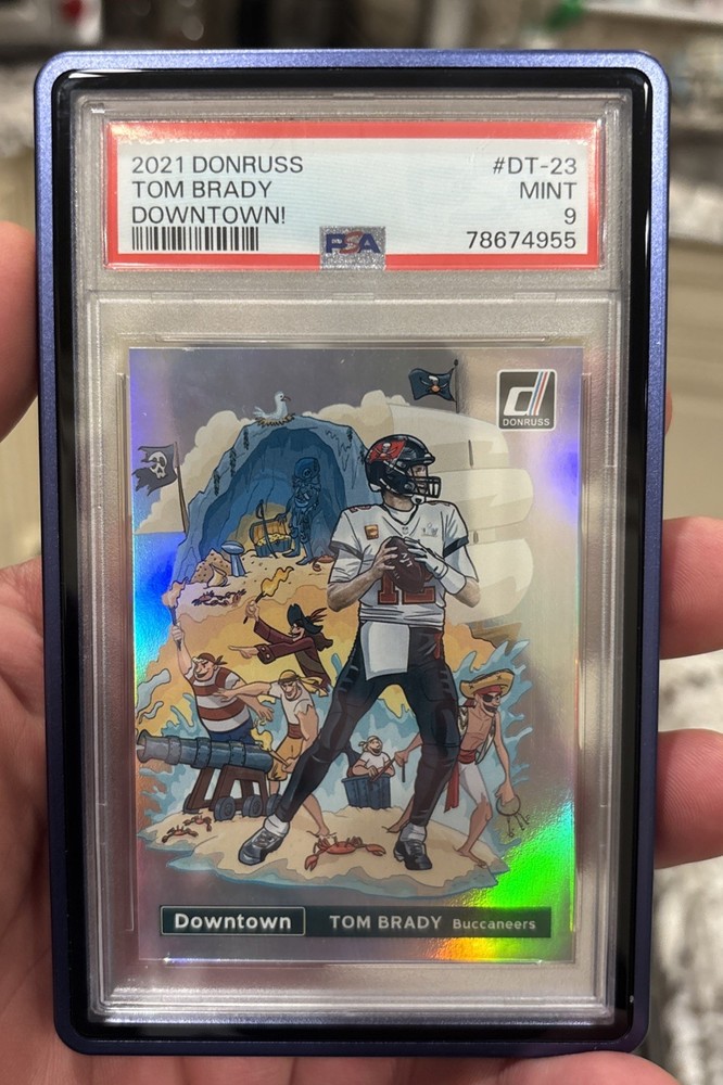 2021 Panini Donruss Downtown Tom Brady #DT-23 Downtown PSA 9 Mint