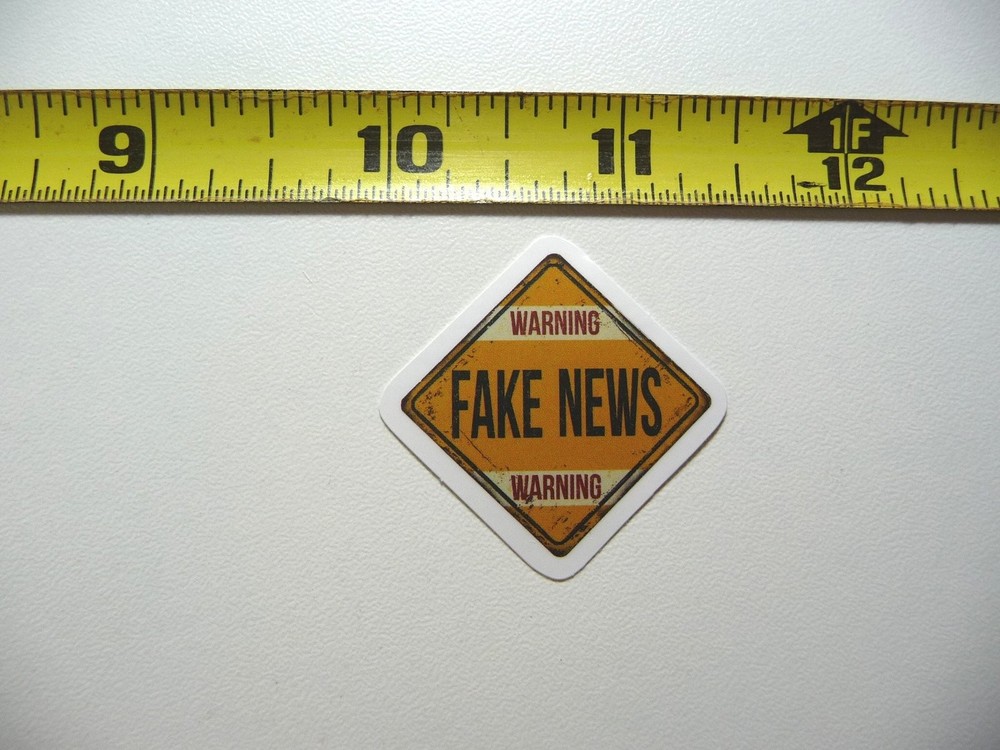 Beware Fake News Reporter Decal Sticker for Job Profession
