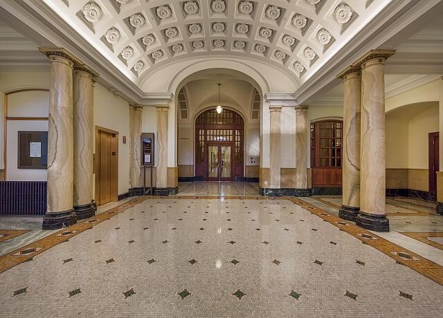 Photo:Minneapolis Minnesota 2012 Federal Building Interior Lobby Columns