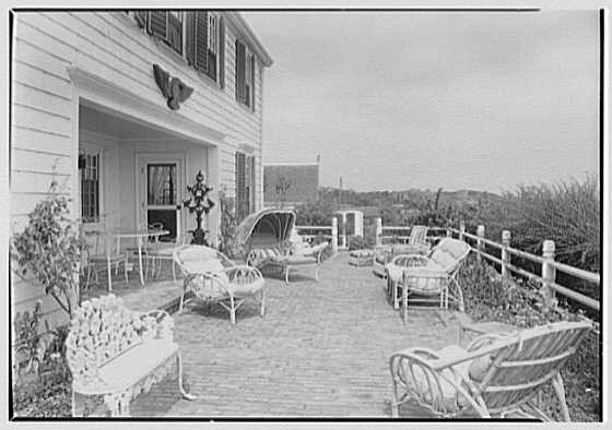 Chatham Massachusetts Richard Tyner Residence Terrace 1946 Patio Furniture