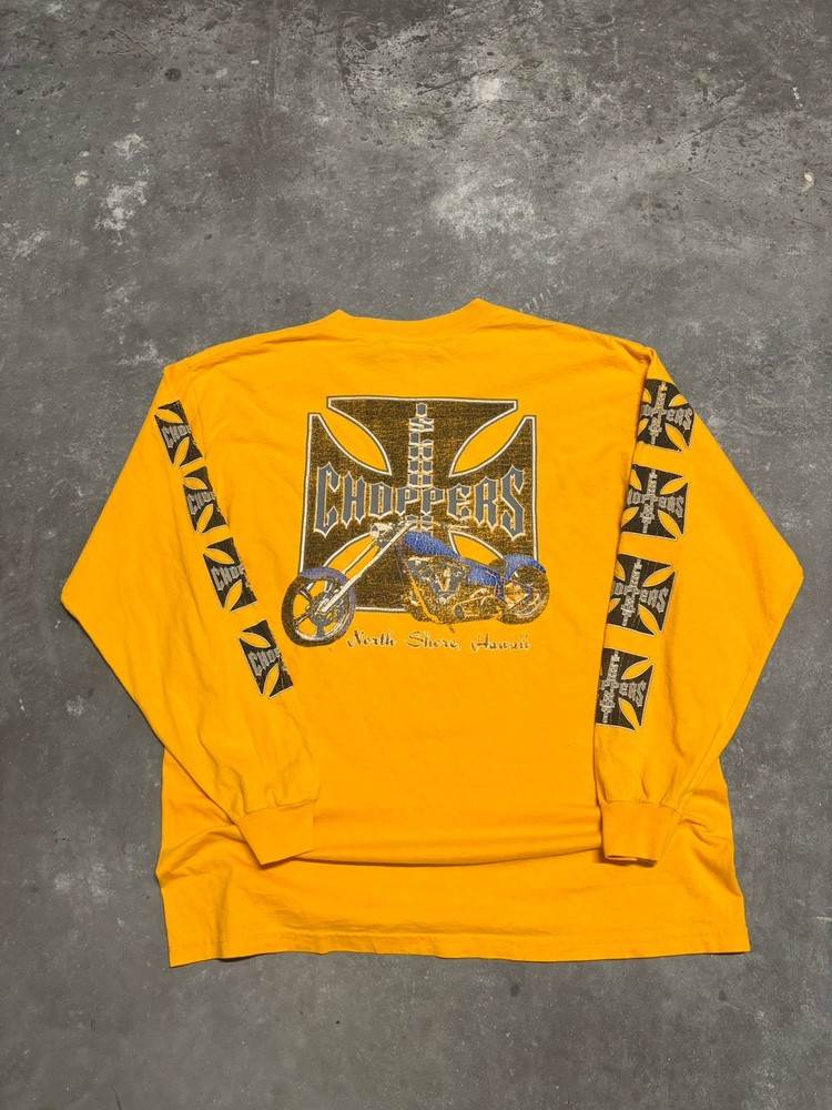 Men’s Vintage West Coast Choppers Long Sleeve, Size Large Made In USA RARE