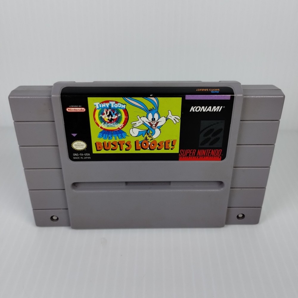 Tiny Toon Adventures Buster Busts Loose (Super Nintendo SNES) Cart Only Free S&H