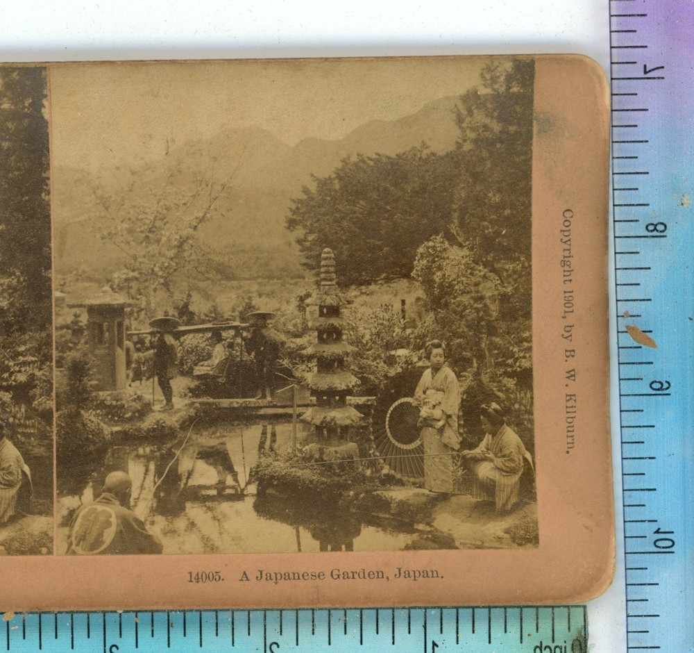 A Japanese Garden Japan Kilburn Stereoview