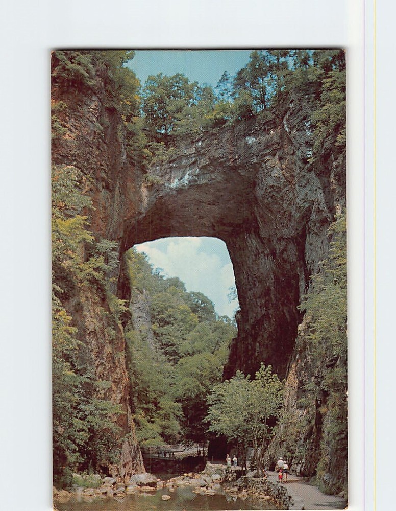 Postcard Natural Bridge Virginia USA