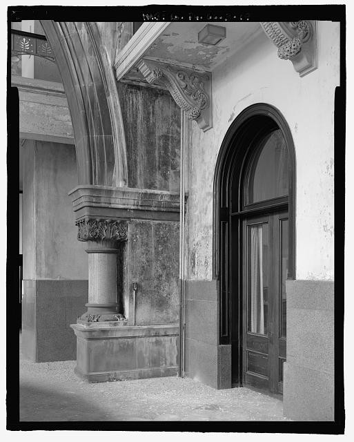19. Interior view, south wall of main lobby, looking southeast - PSFS Building,