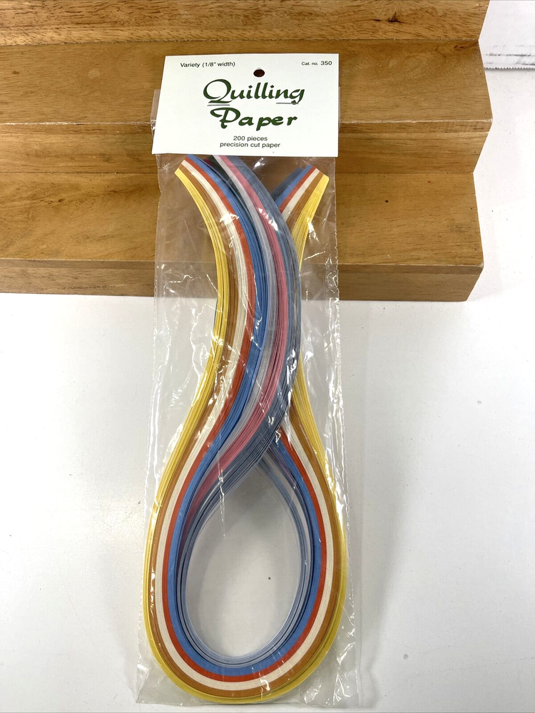 NOS  Lake City Craft Co Quilling Paper Acid Free Assorted Strips 1/8