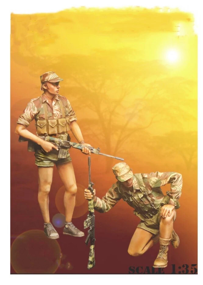 1/35 resin figures model kit Selous Scout 2 man unassembled unpainted