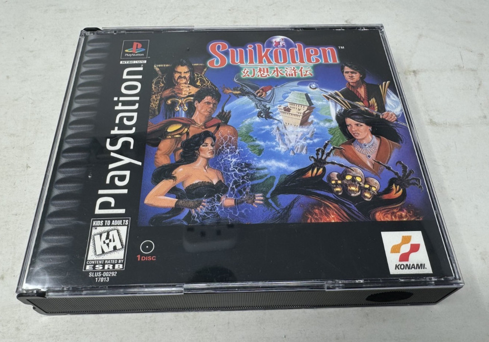 Suikoden (Sony PlayStation 1, 1996) PS1 Complete