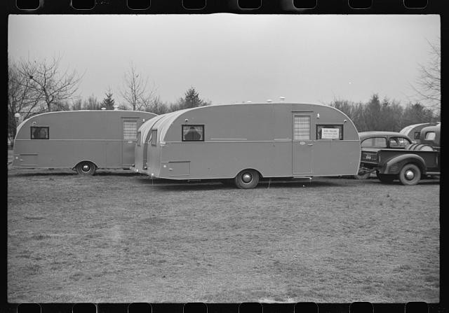 Photo:Washington DC 1941 FSA Trailer Demonstration Vintage Cars