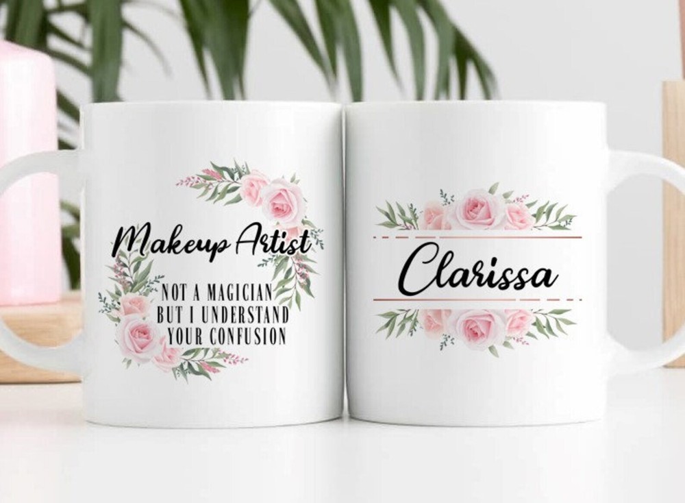 Makeup Artist Mug Personalized Makeup Artist Coffee Cup Makeup Artist Gift