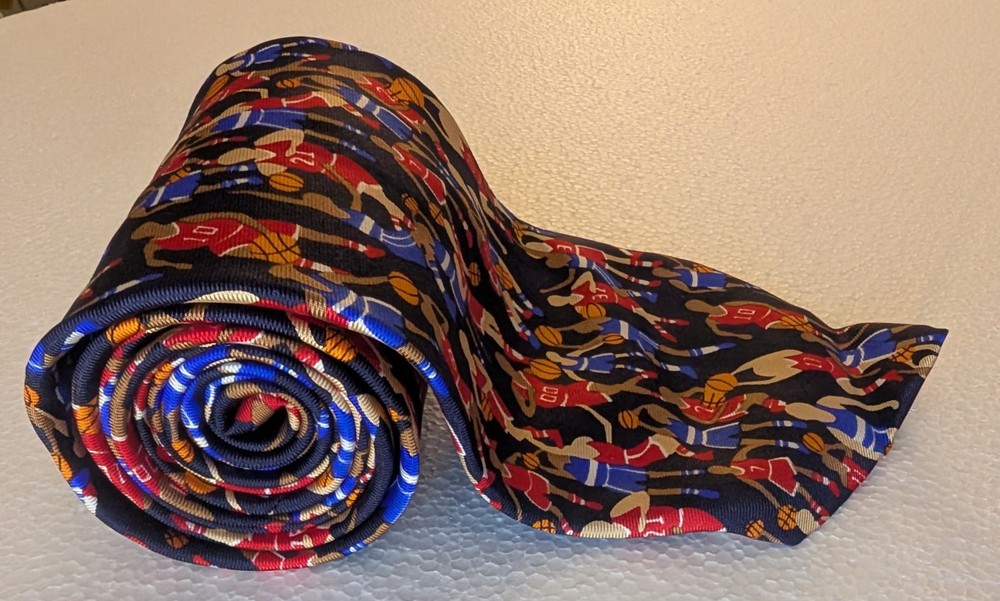 Alynn Men’s Basketball Novelty Tie 100% Silk Sports Necktie