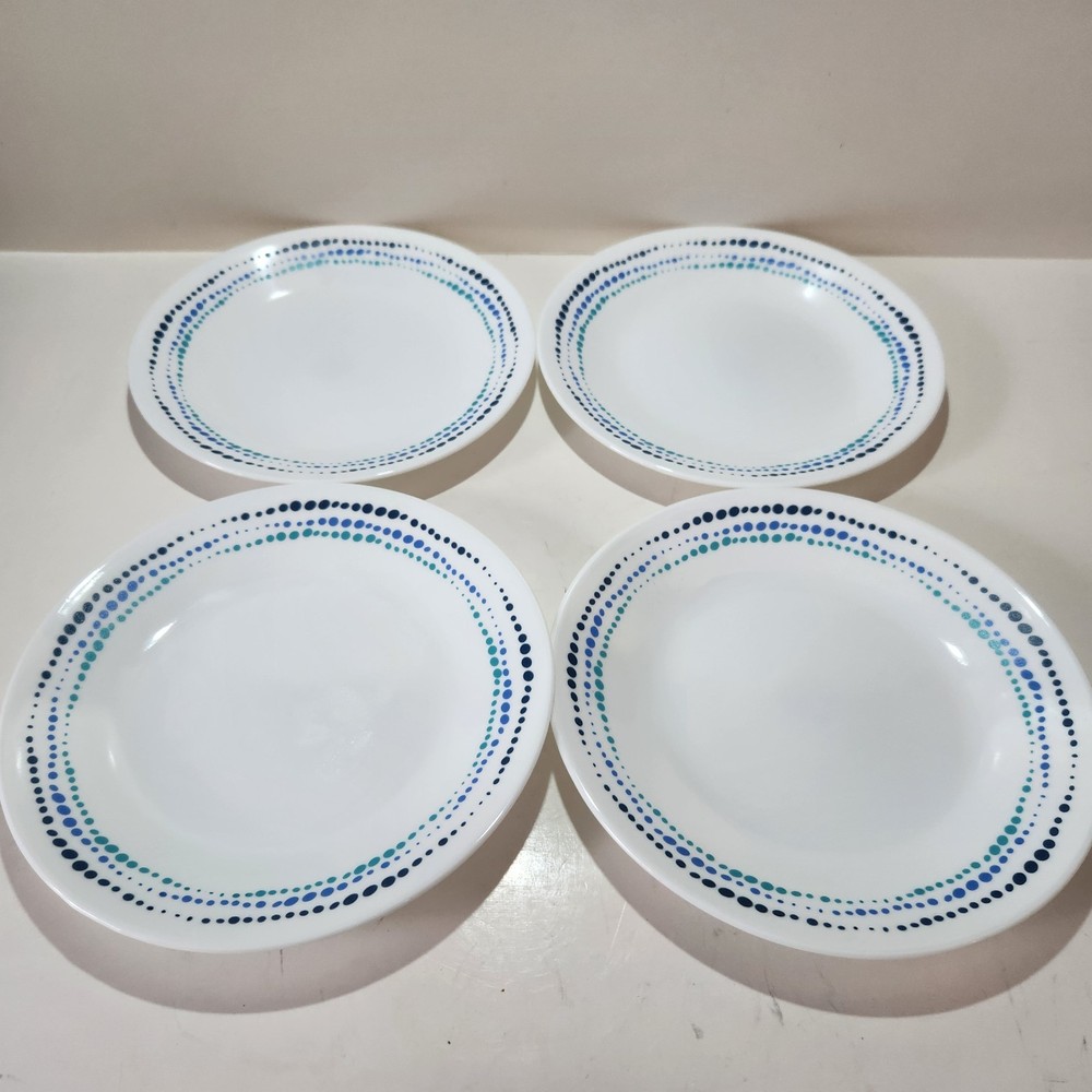 Set of 4 Corelle Ocean Blues 6 3/4