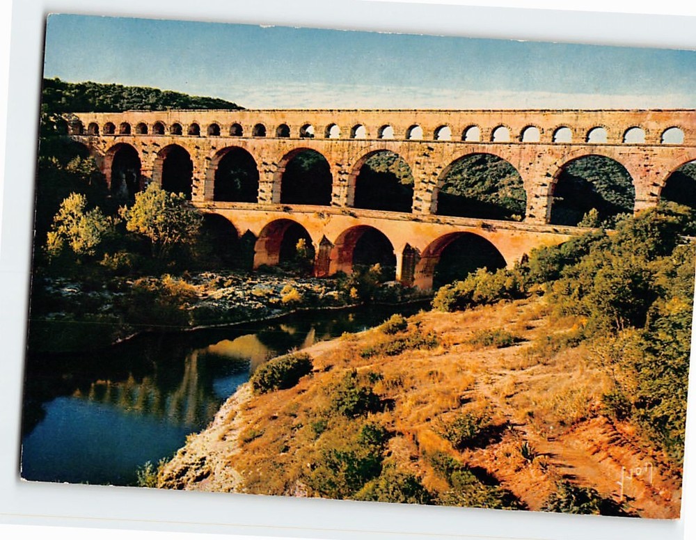 Postcard Pont du Gard  Vers-Pont-du-Gard France